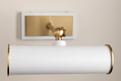 Holly Art Light- Navy Polished Nickel Plug In