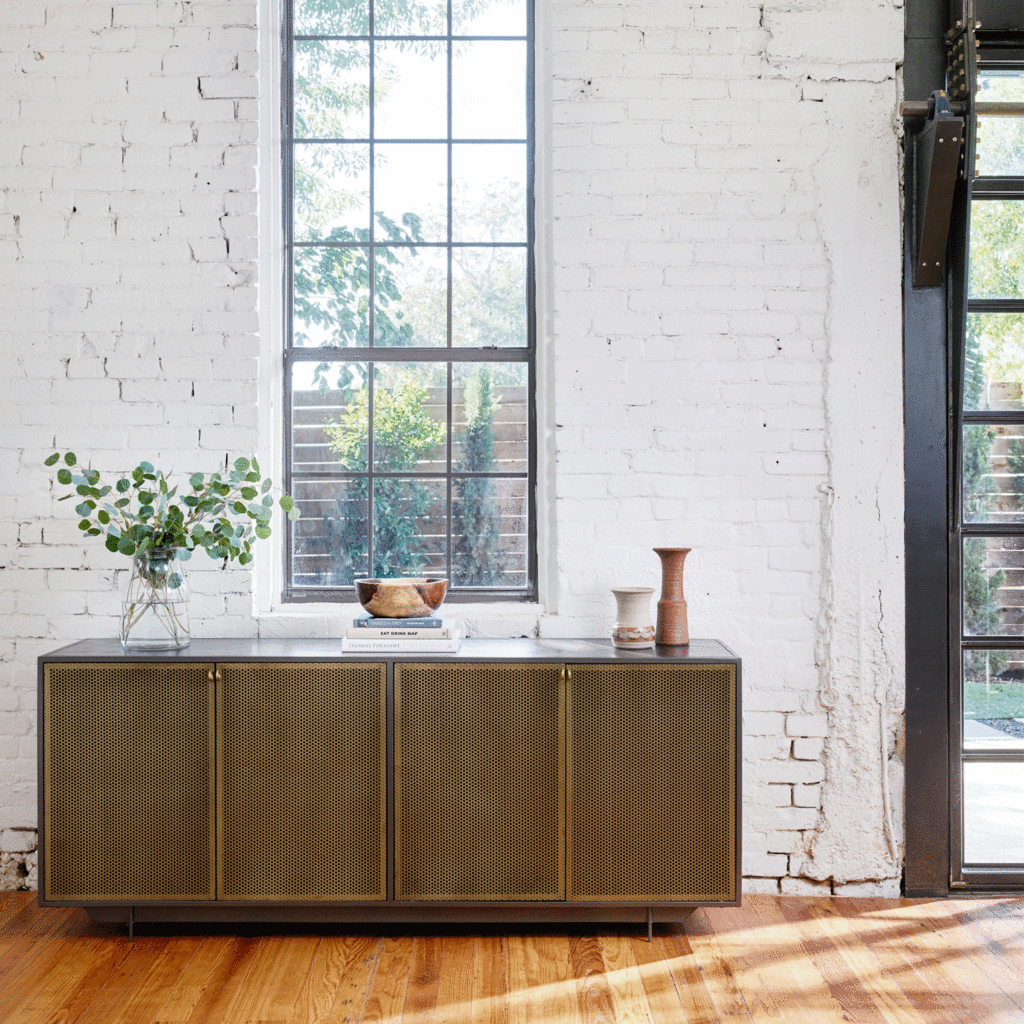 Antique Brass Sideboard