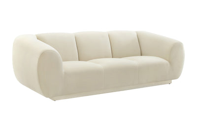 Avery Velvet Sofa Cream