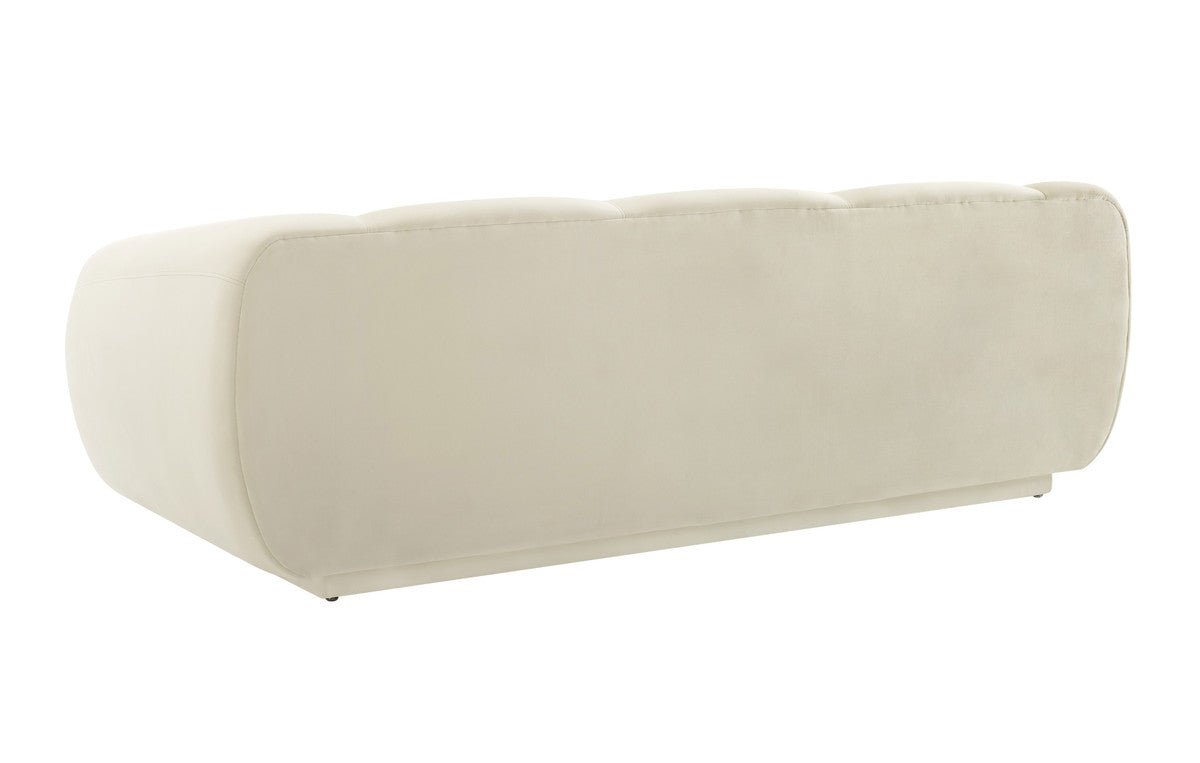 Avery Velvet Sofa Cream