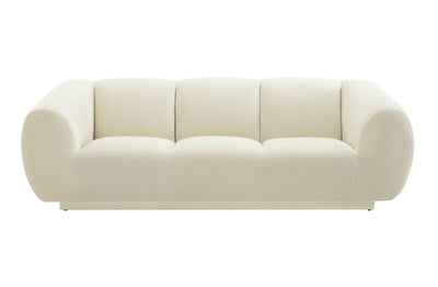 Avery Velvet Sofa Cream