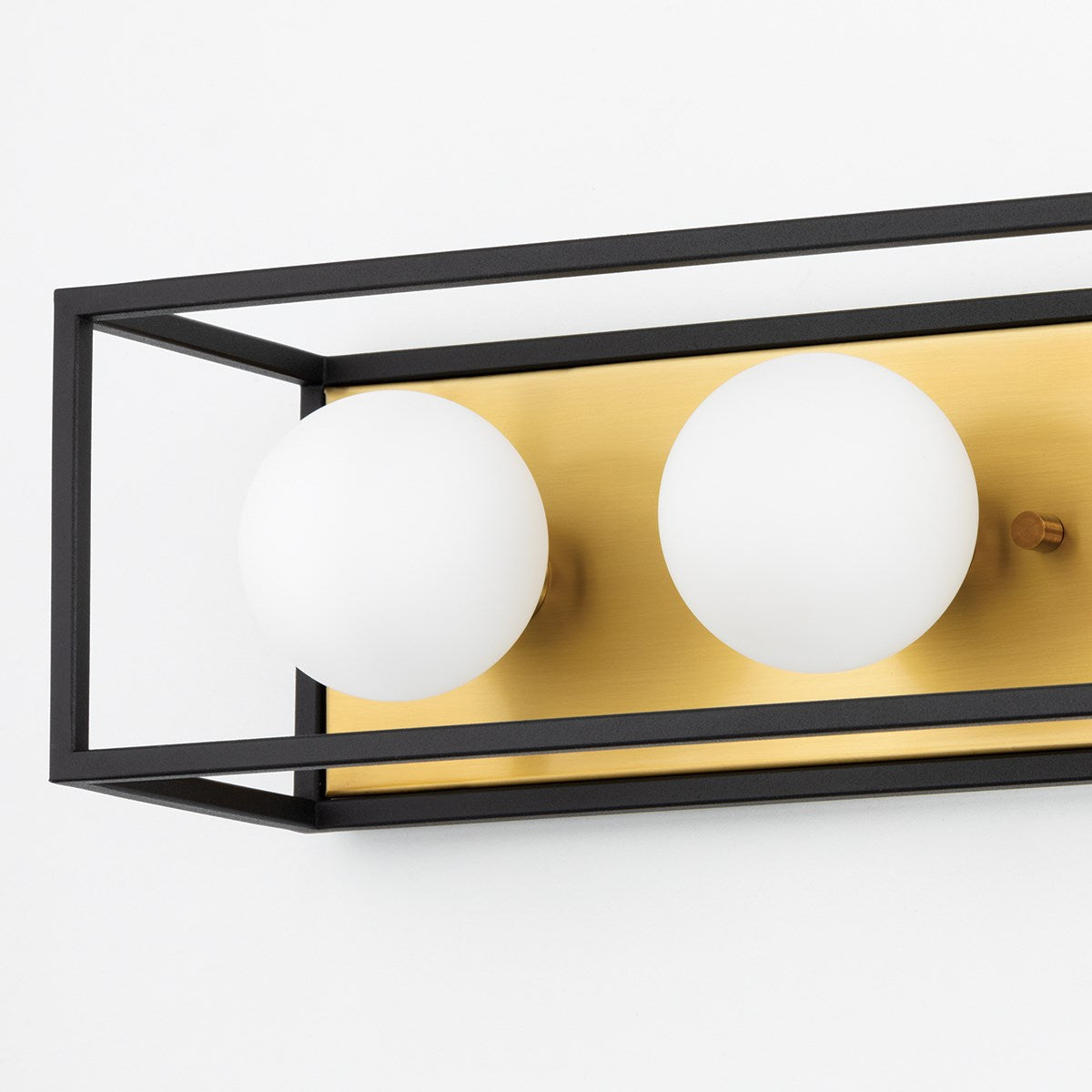 Aira Surface Mount Light Polished Nickel/Black Small