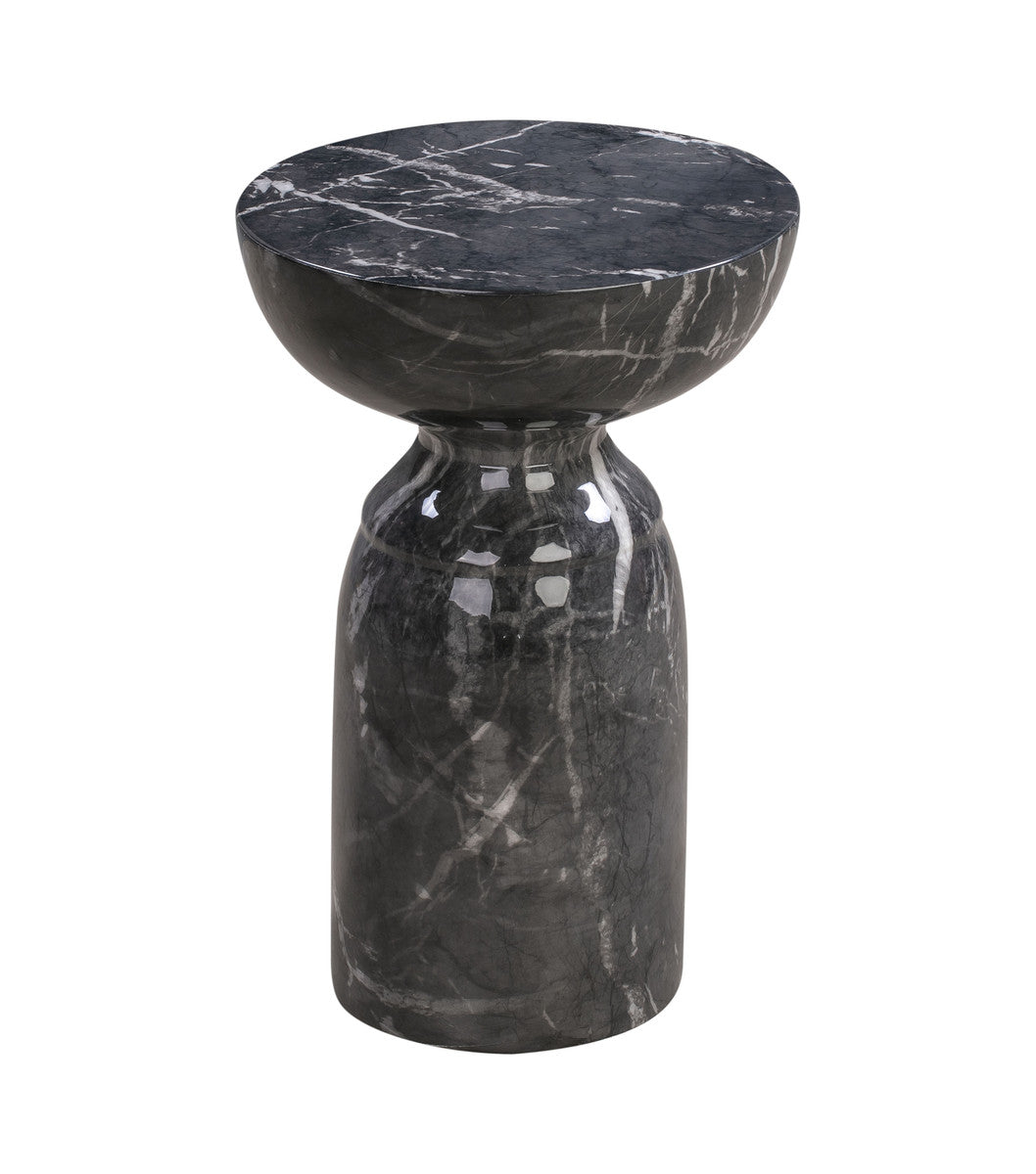 Marble Side Table- Black