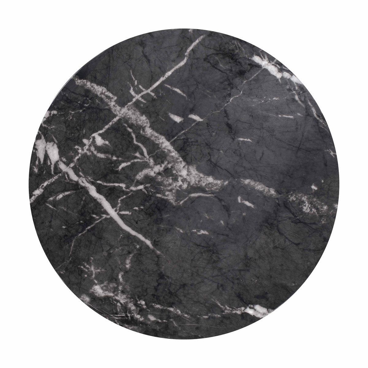 Marble Side Table- Black