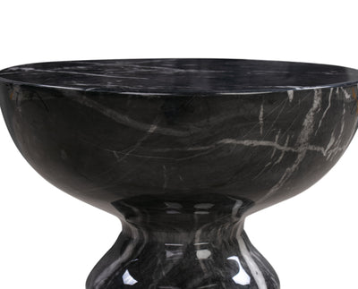 Marble Side Table- Black