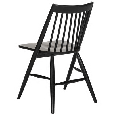 Modern Spindle Dining Chair- Black SET OF 2