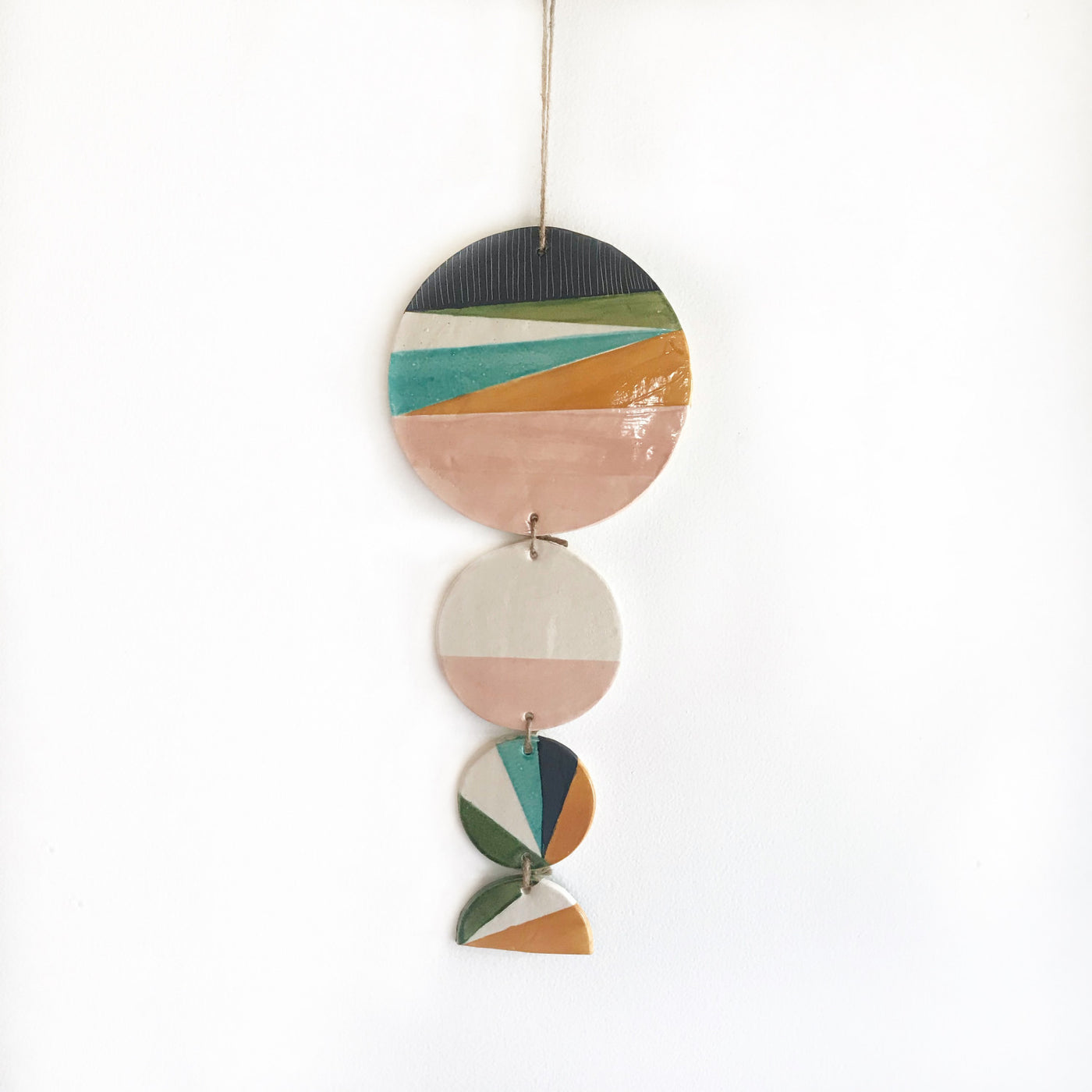 Cali Vibes Large Stoneware Pottery Wall Hanging No. 1