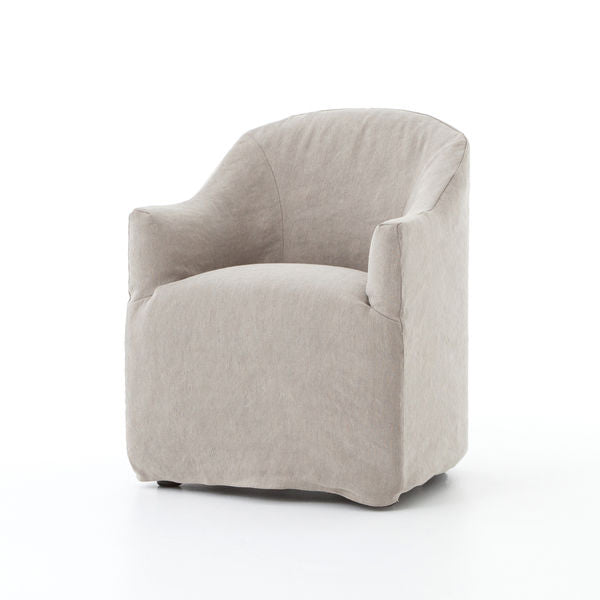 Slipcovered Captains Dining Chair