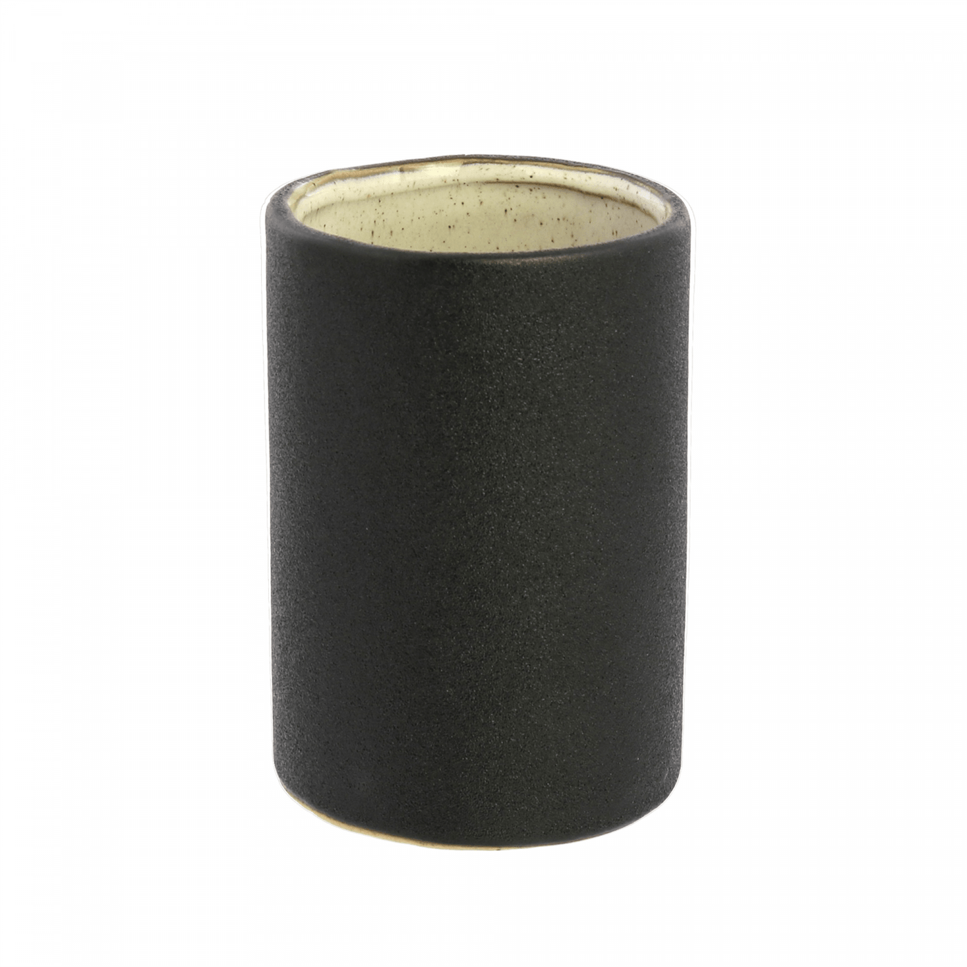 Handcrafted Ceramic Mugs Matte Black Set of 4