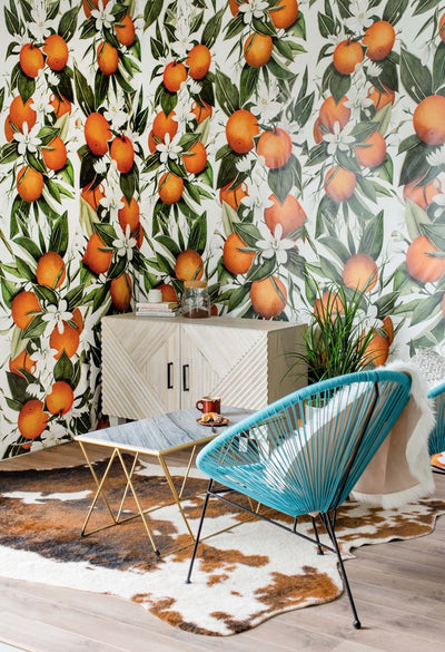 Anewall Blooming Citrus Wallpaper
