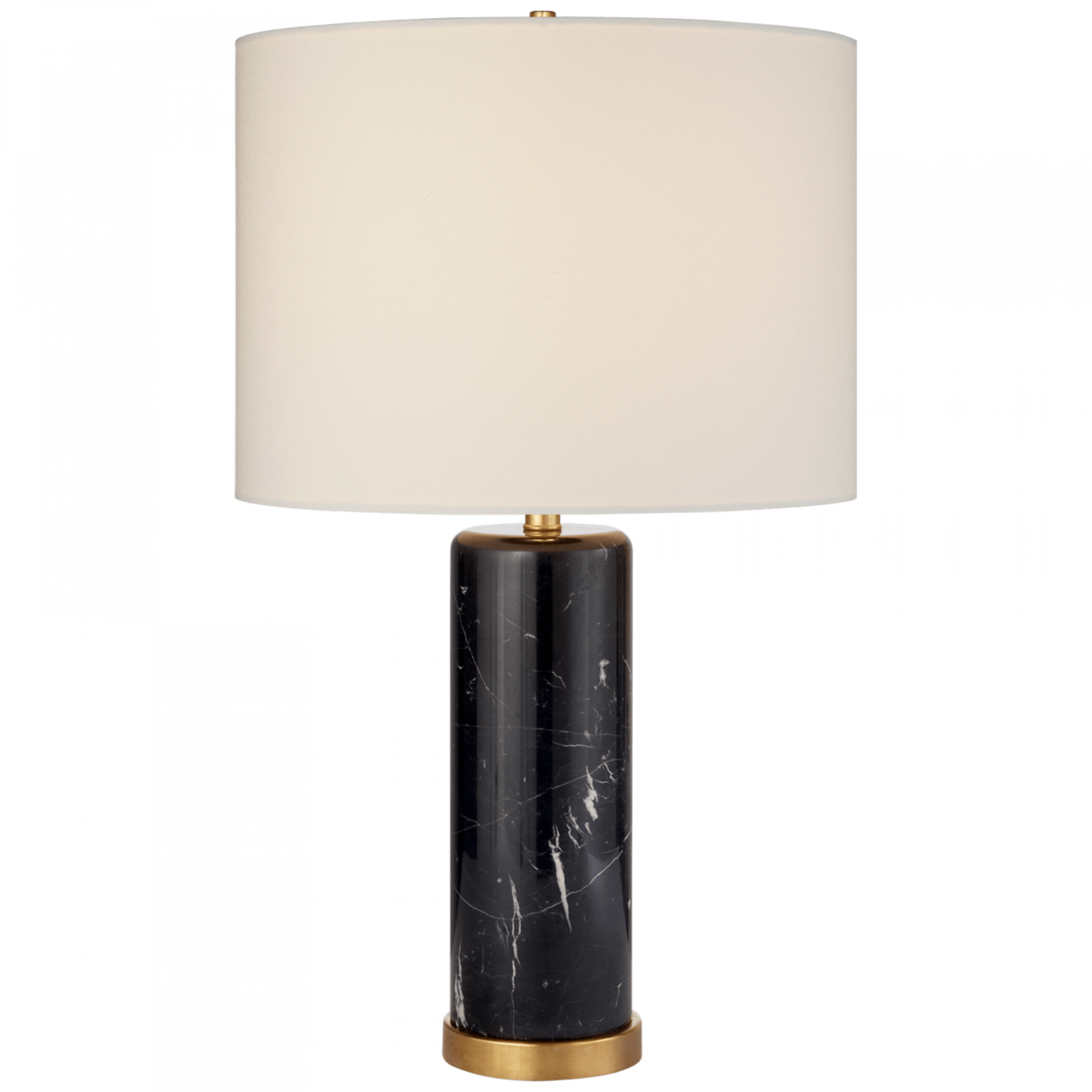 Cliff Table Lamp- Black Marble