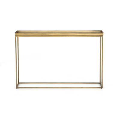 Tray top Console table- Antique Brass