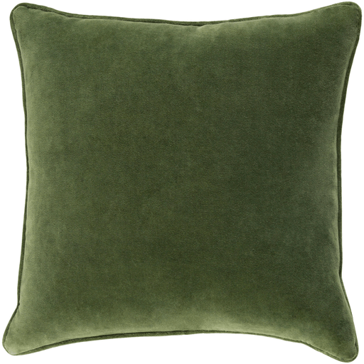 Cotton Velvet Pillow Green