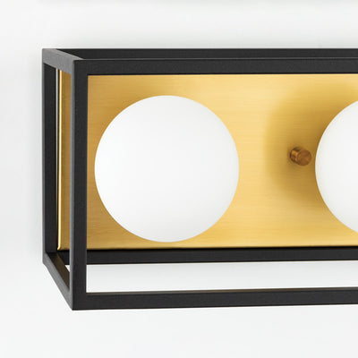 Aria Surface Mount Light - Black/Brass