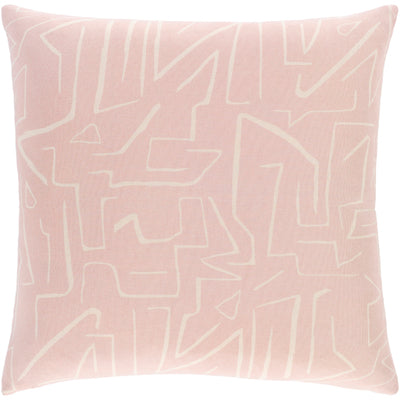 Geo Deco Pillow- Blush