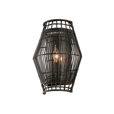 Hunters Point Rattan Sconce