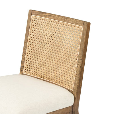 Norris Cane Dining Chair Armless- Oak