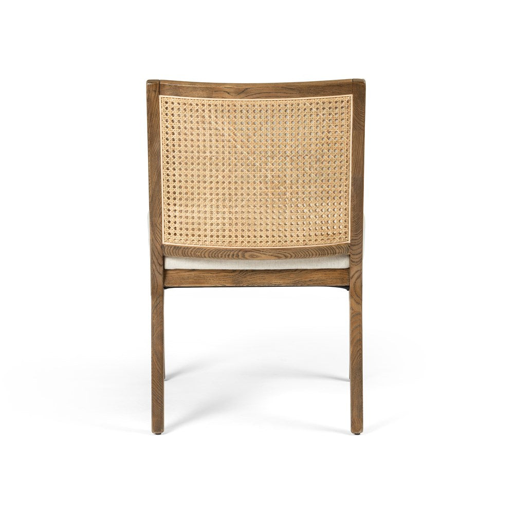 Norris Cane Dining Chair Armless- Oak