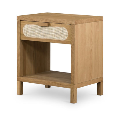 ALLEGRA NIGHTSTAND-NATURAL CANE