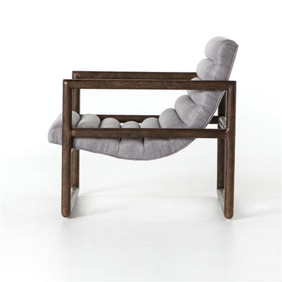Dylan Channel Back Armchair- Gray