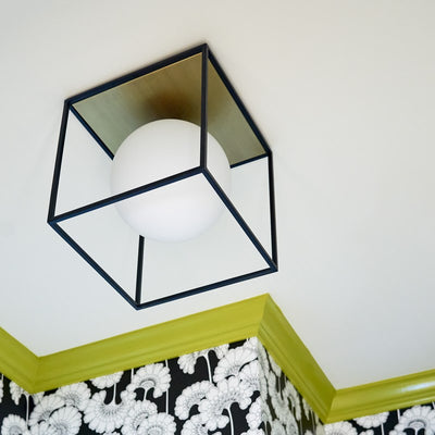 Aria Surface Mount Light - Black/Brass