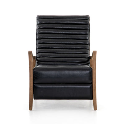 Drake Mid- Century Recliner- Ebony Distressed Leather