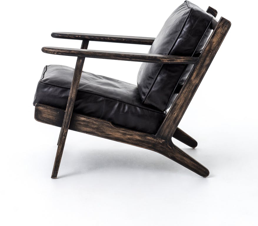 Elise Chair Ebony Leather