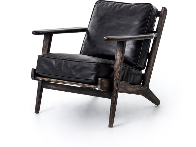 Elise Chair Ebony Leather