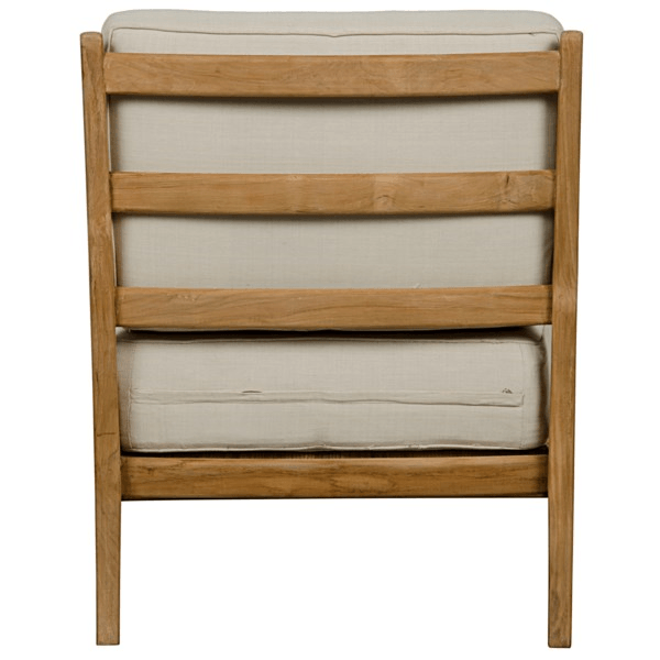 Erin Teak and Rattan Lounger