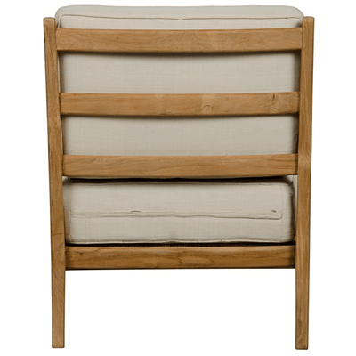Erin Teak and Rattan Lounger