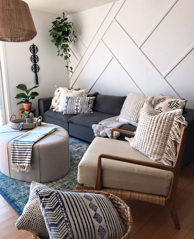 Erin Teak and Rattan Lounger