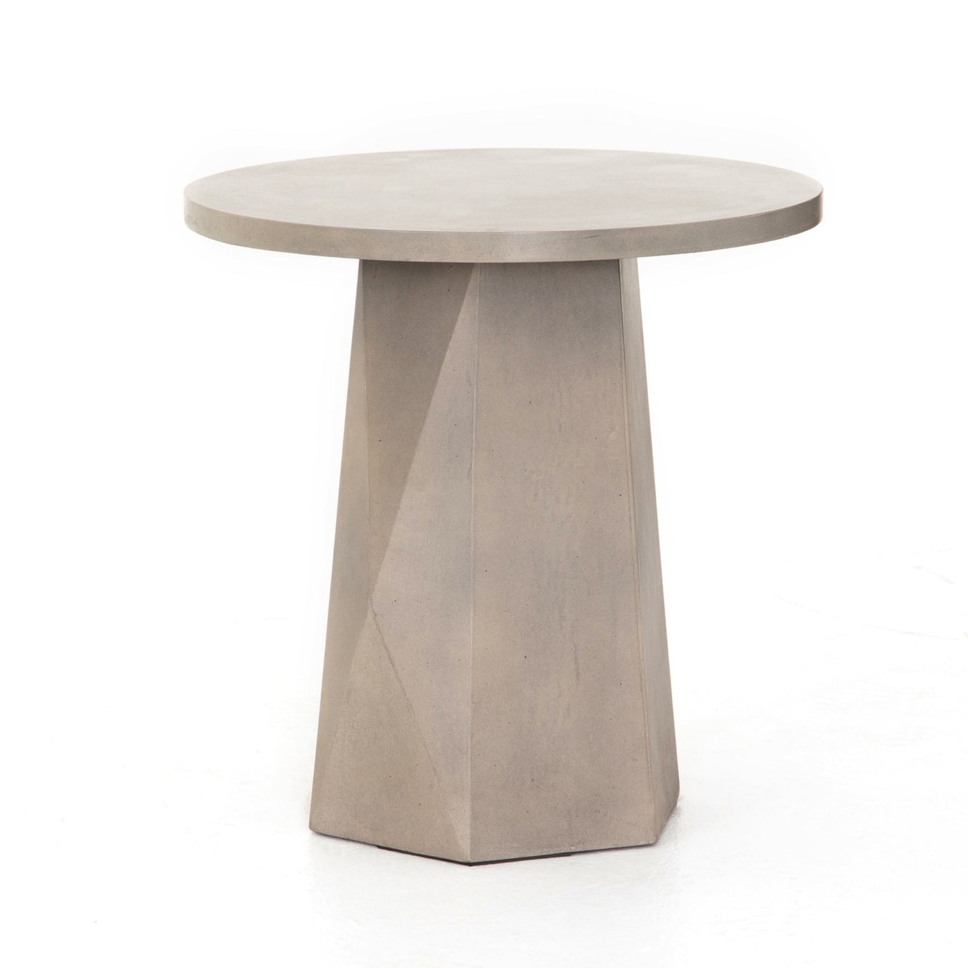 Mod Concrete End Table- Faceted
