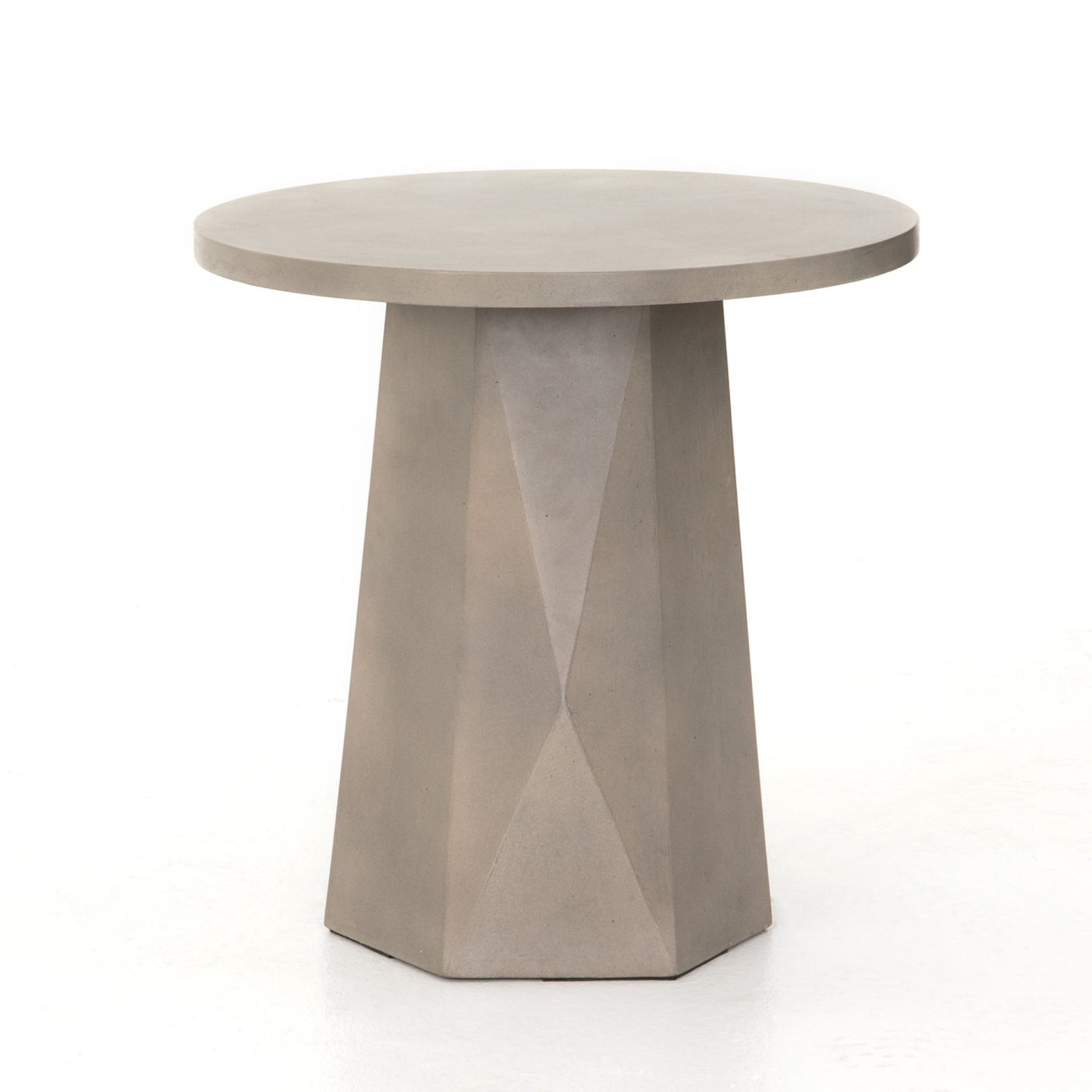 Mod Concrete End Table- Faceted