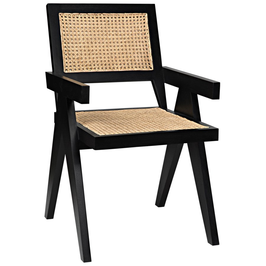 Hadley Cane Chair Black -SET 2