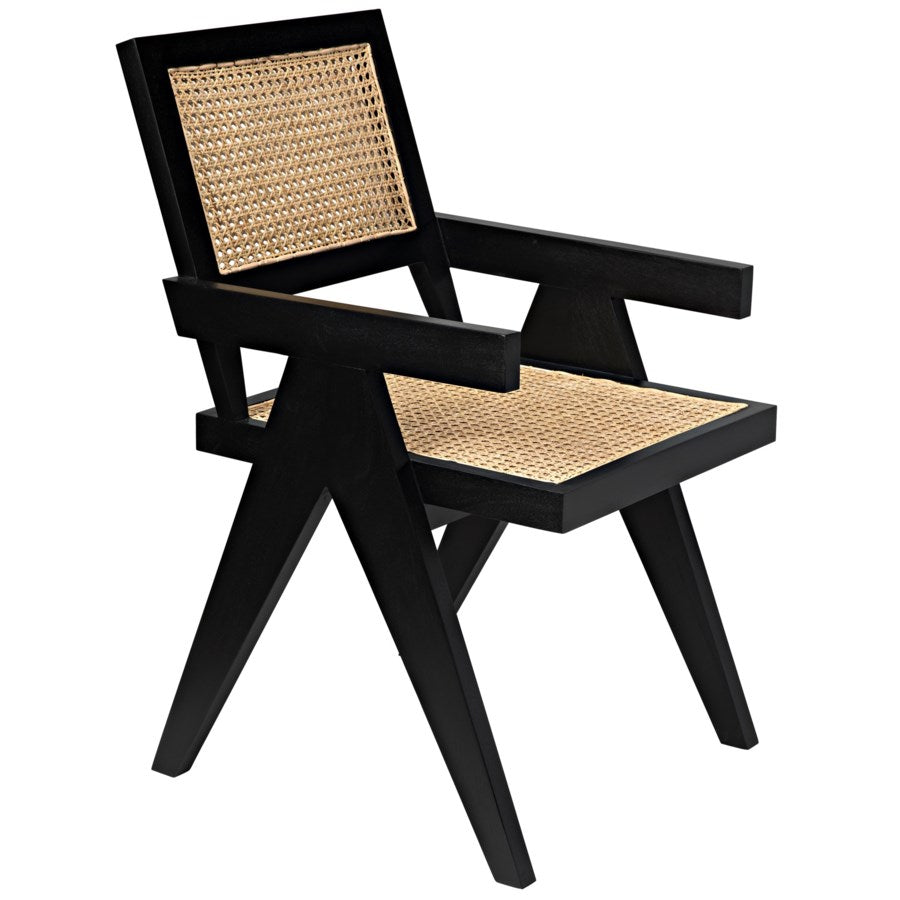 Hadley Cane Chair Black -SET 2
