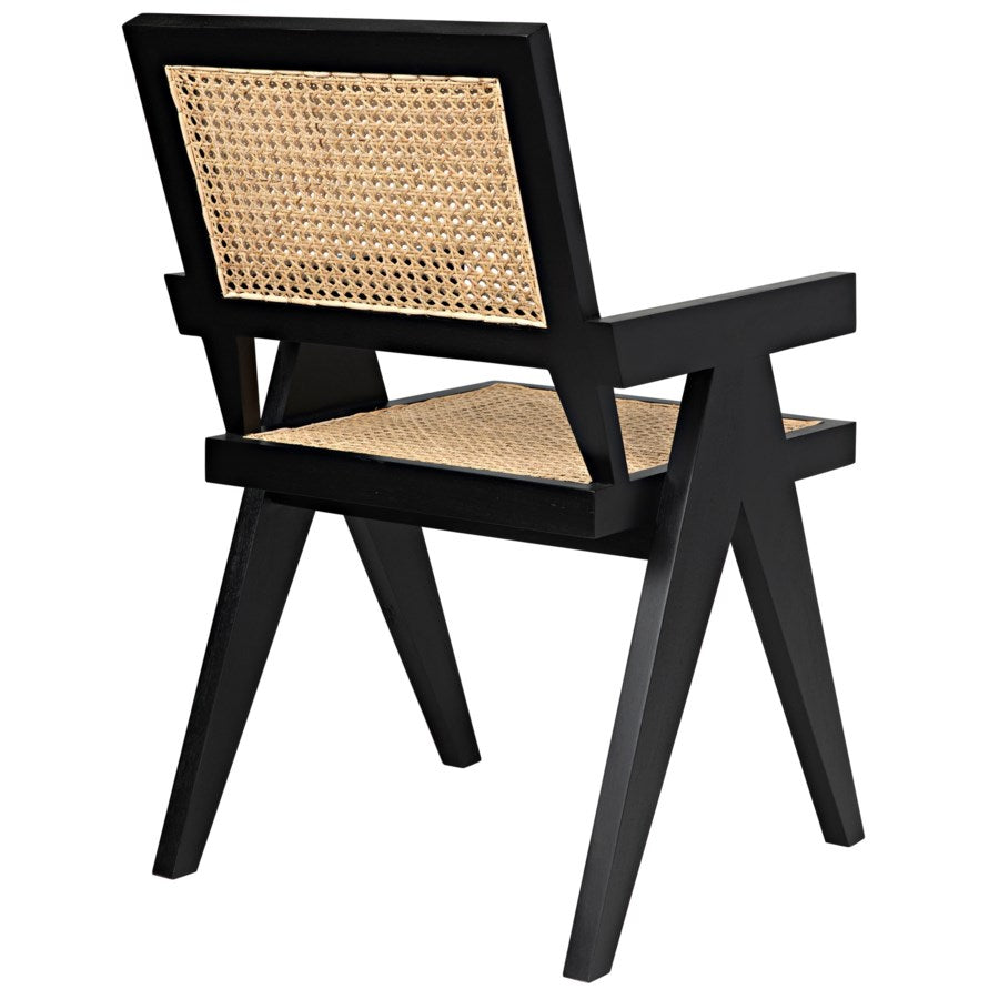 Hadley Cane Chair Black -SET 2