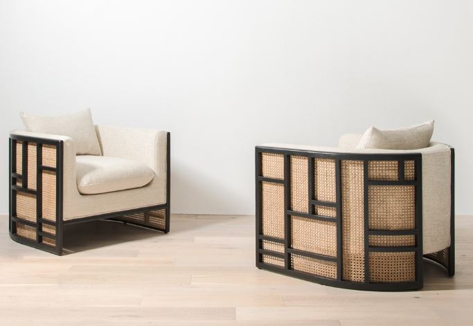 Japandi Lounge Chair Ebony