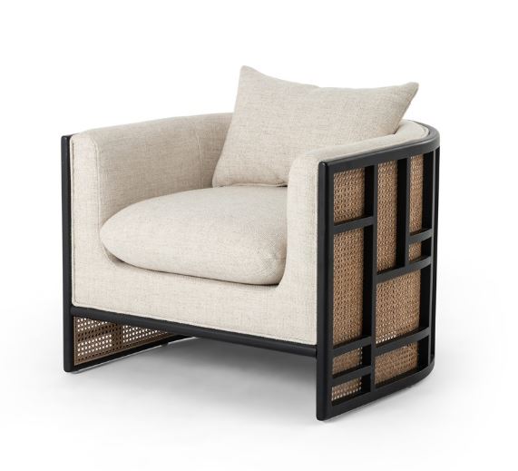 Japandi Lounge Chair Ebony