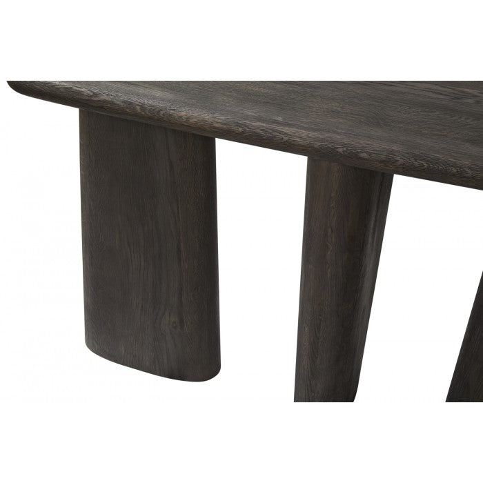 Jerrin Console Table- Washed Black Oak