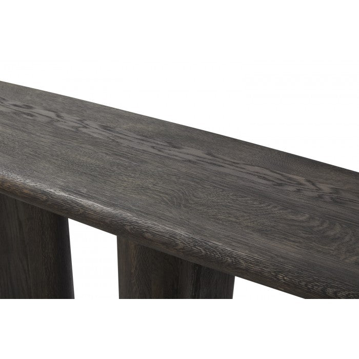 Jerrin Console Table- Washed Black Oak
