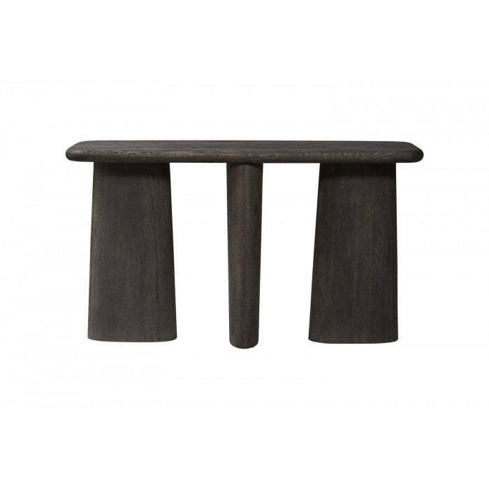 Jerrin Console Table- Washed Black Oak