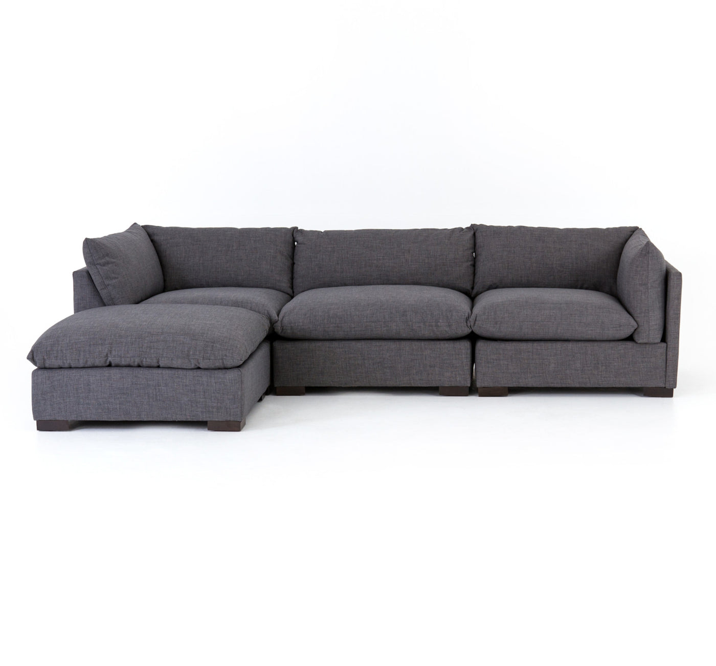 Kismet Sofa Sectional Pieces- Bennett Charcoal