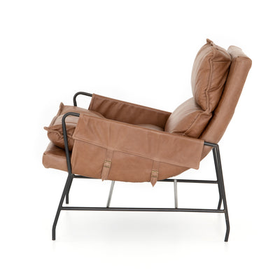 Tanner Leather Chair- Cognac