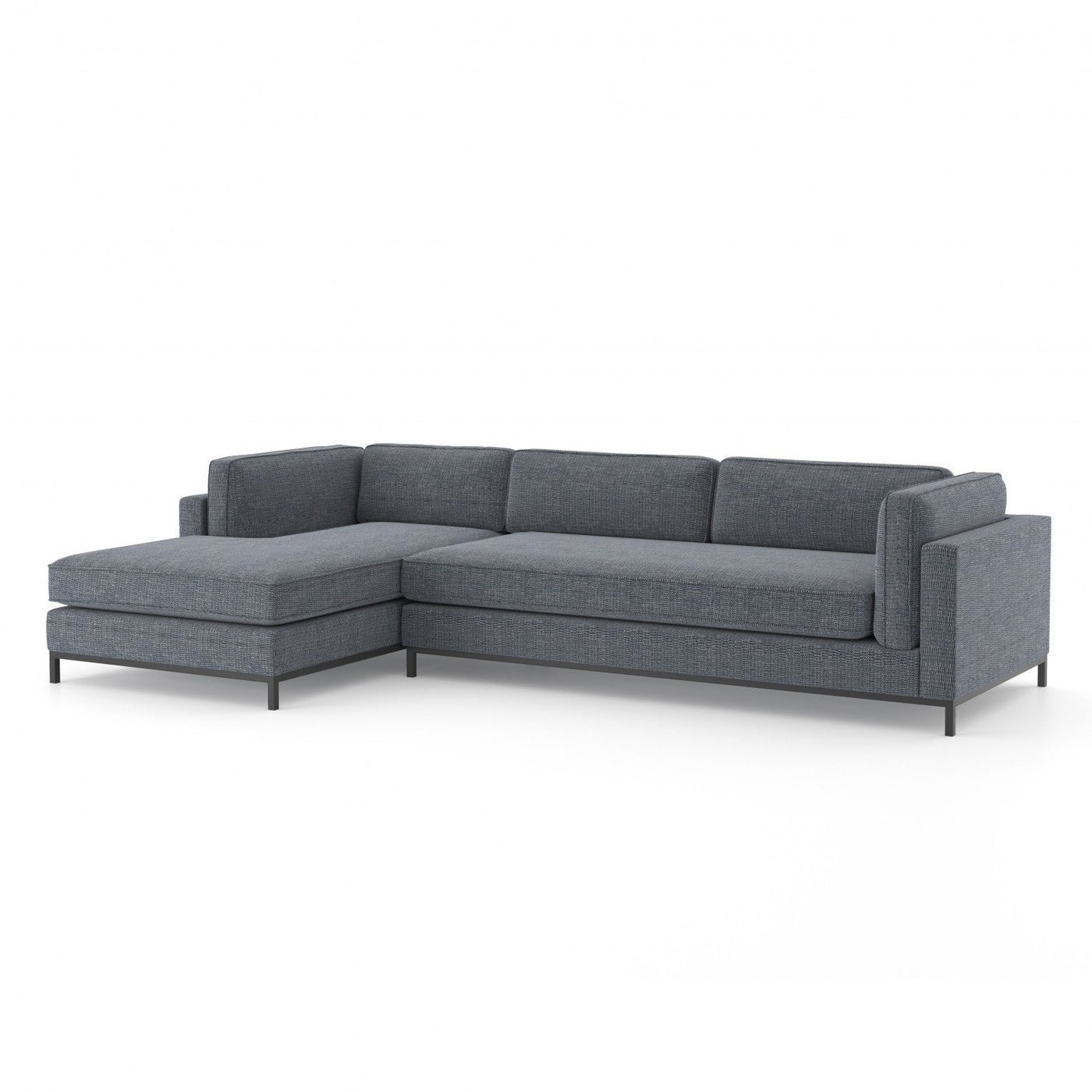 Grant Sectional Sofa with LEFT Chaise -Navy