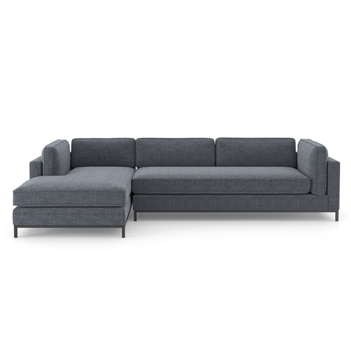 Grant Sectional Sofa with LEFT Chaise -Navy
