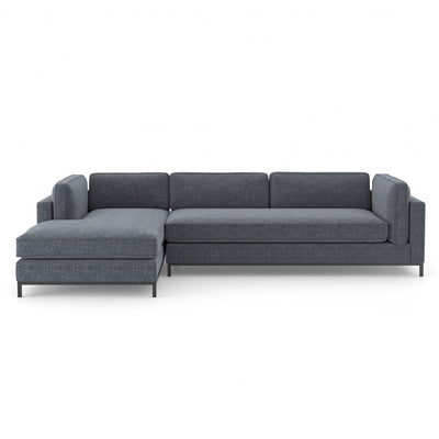 Grant Sectional Sofa with LEFT Chaise -Navy