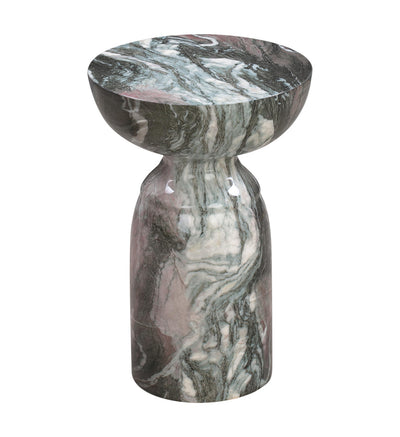 Marble Side Table- Gray + Blush