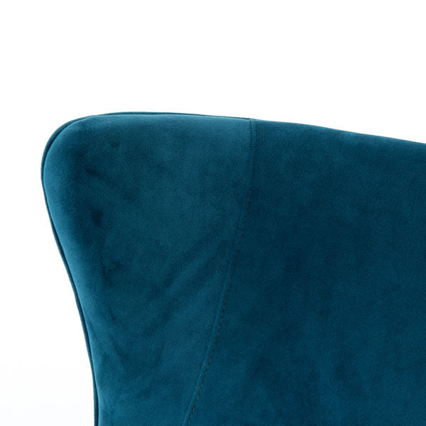 Marlow Wingback Chair- Peacock