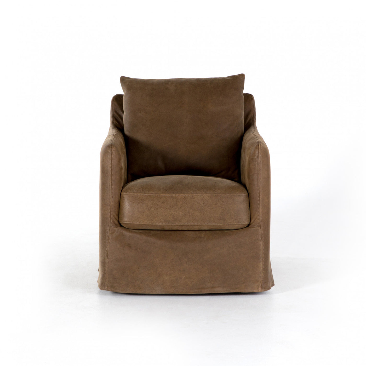 Marshall Swivel Chair- Cognac Leather