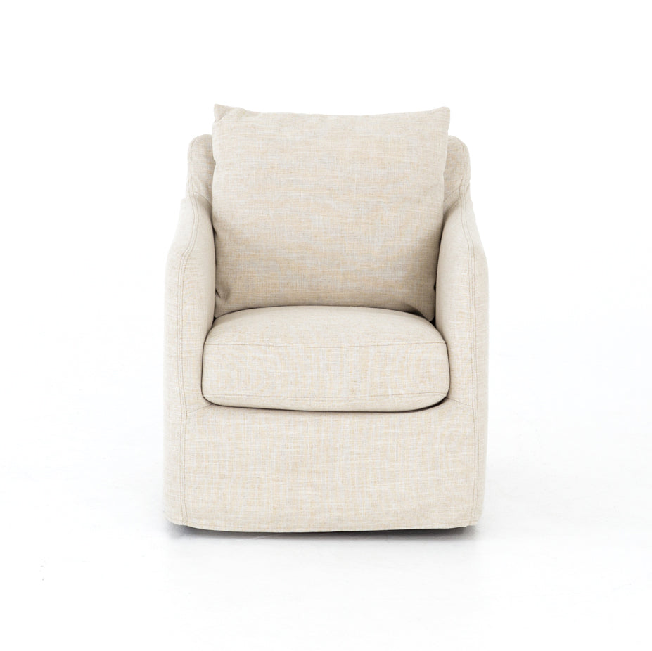Marshall Swivel Chair- Ivory
